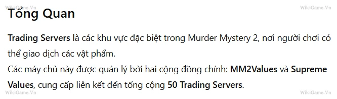 Ảnh  Features (Đặc Tính)
 Trading Servers